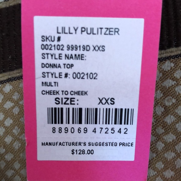 Lilly Pulitzer Donna top cheek to cheek - Picture 6 of 6